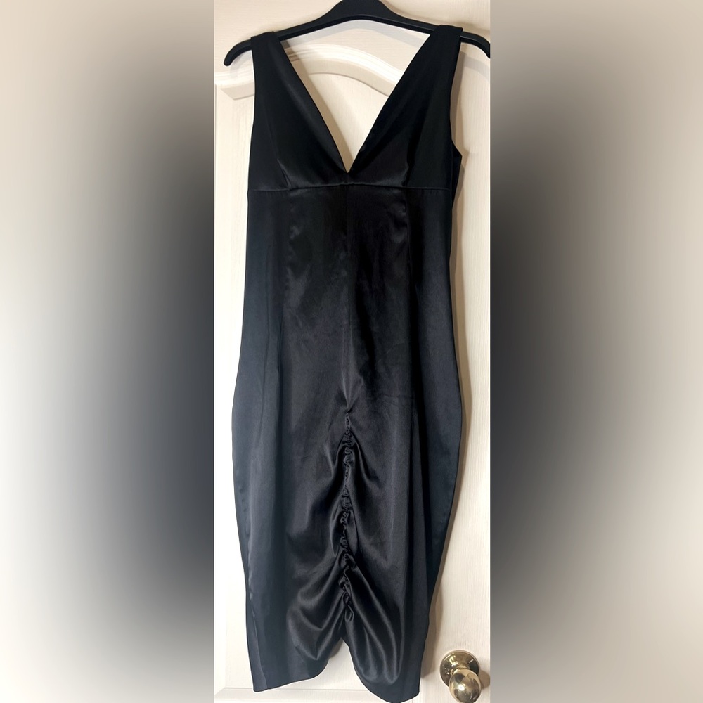 Dolce & Gabbana Satin Ruched Dress 
#treatyoself